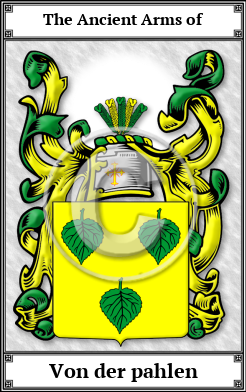 Von der pahlen Family Crest Download (JPG)  Book Plated - 150 DPI